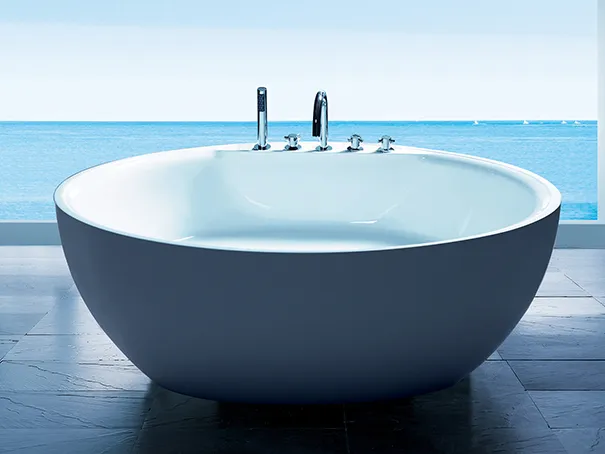 Classic Clawfoot Bathtub — Vintage Red