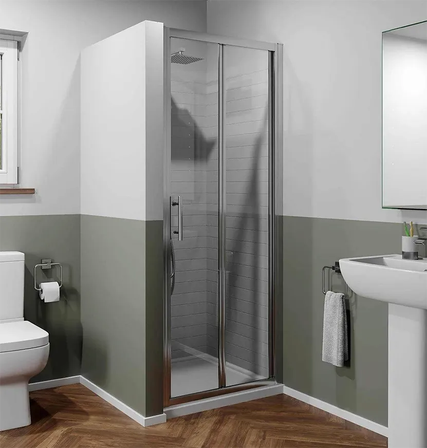 Diamond & Square Bi-fold Door Shower Enclosure